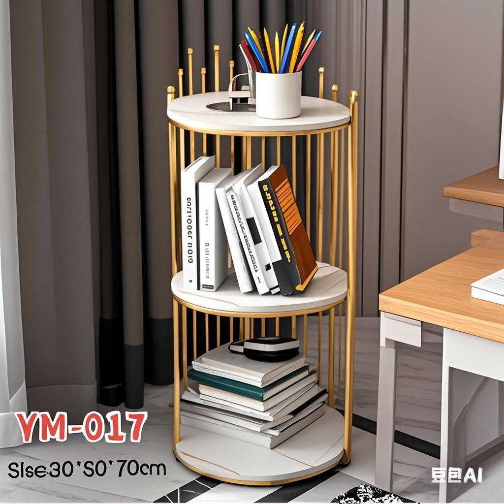 3-Tier Freestanding Metal Corner Shelf,