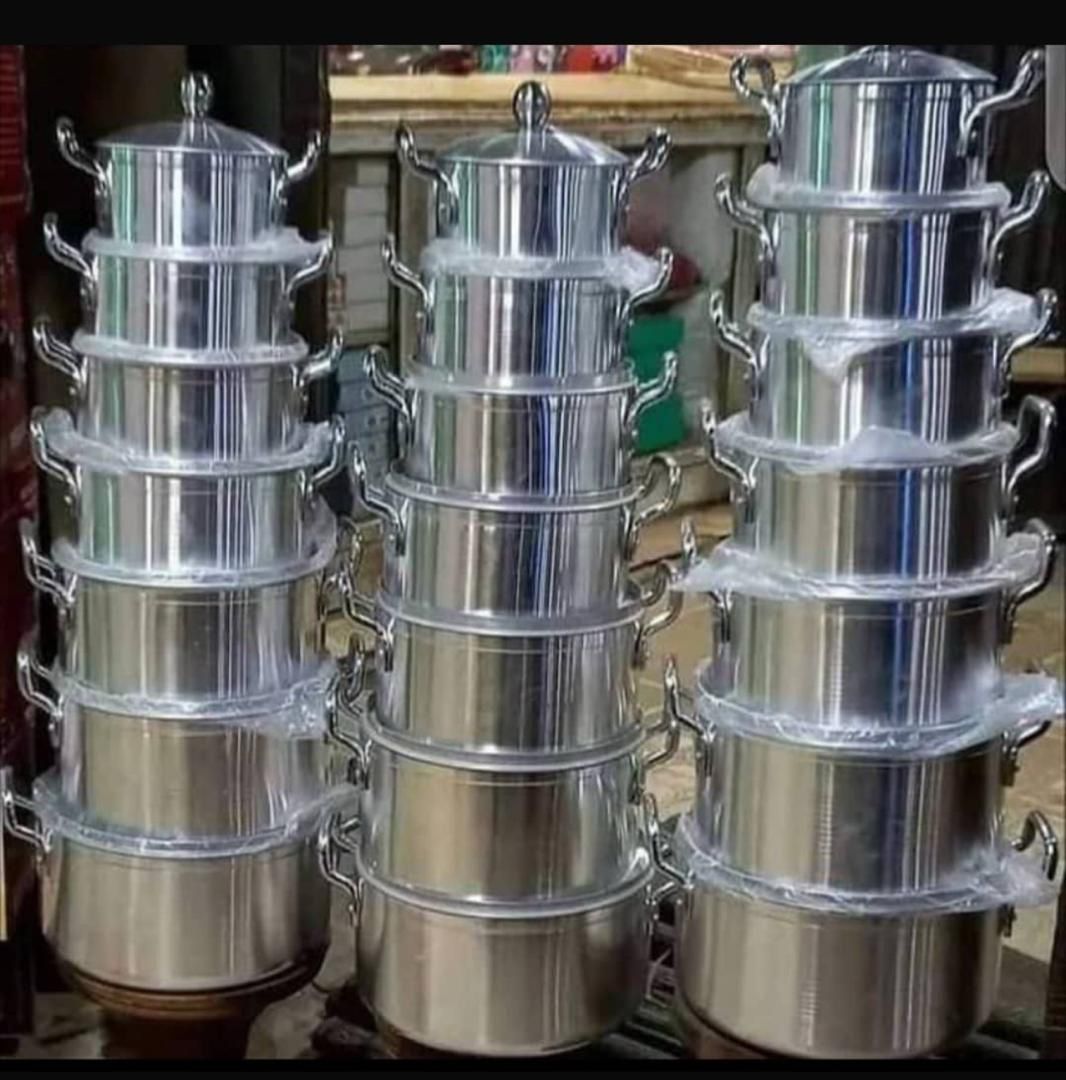 Sufuria stainless steel nzito 7pc 