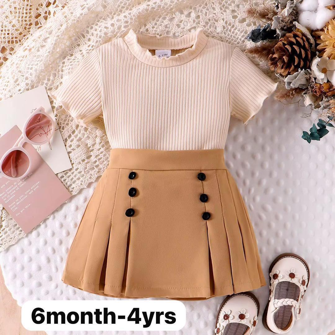 girls' skirt set 